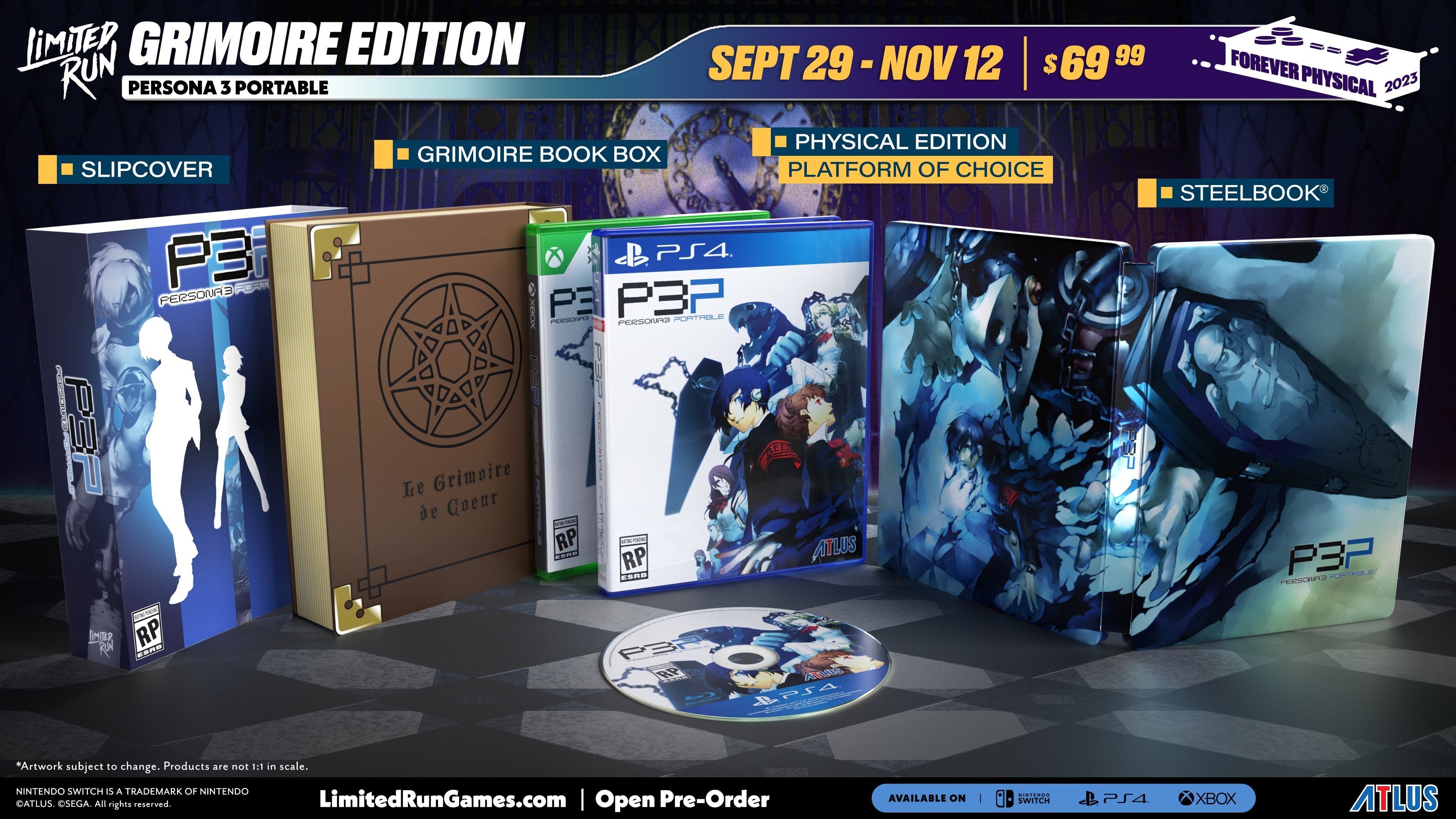 Featured image for Limited Run Games Unveils Persona 3 Portable and Persona 4 Golden Physical Editions for PS4, Xbox, and Switch