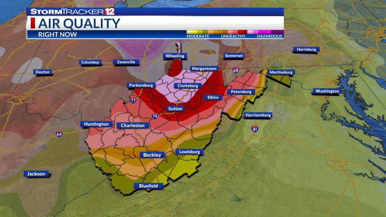 Widespread Code Red Air Quality Alerts in the Midwest and Appalachia