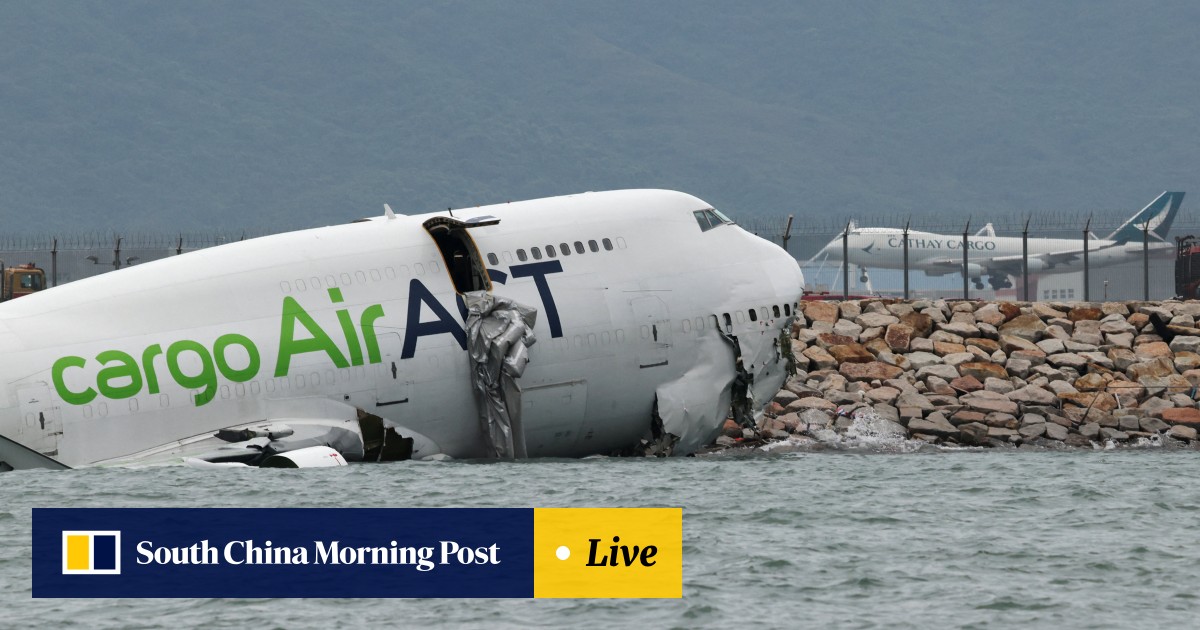 Featured image for Two Dead in Cargo Plane Crash Off Hong Kong Runway