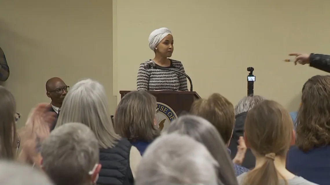 Apple cider vinegar suspected in spray on Rep. Omar at Minnesota town hall