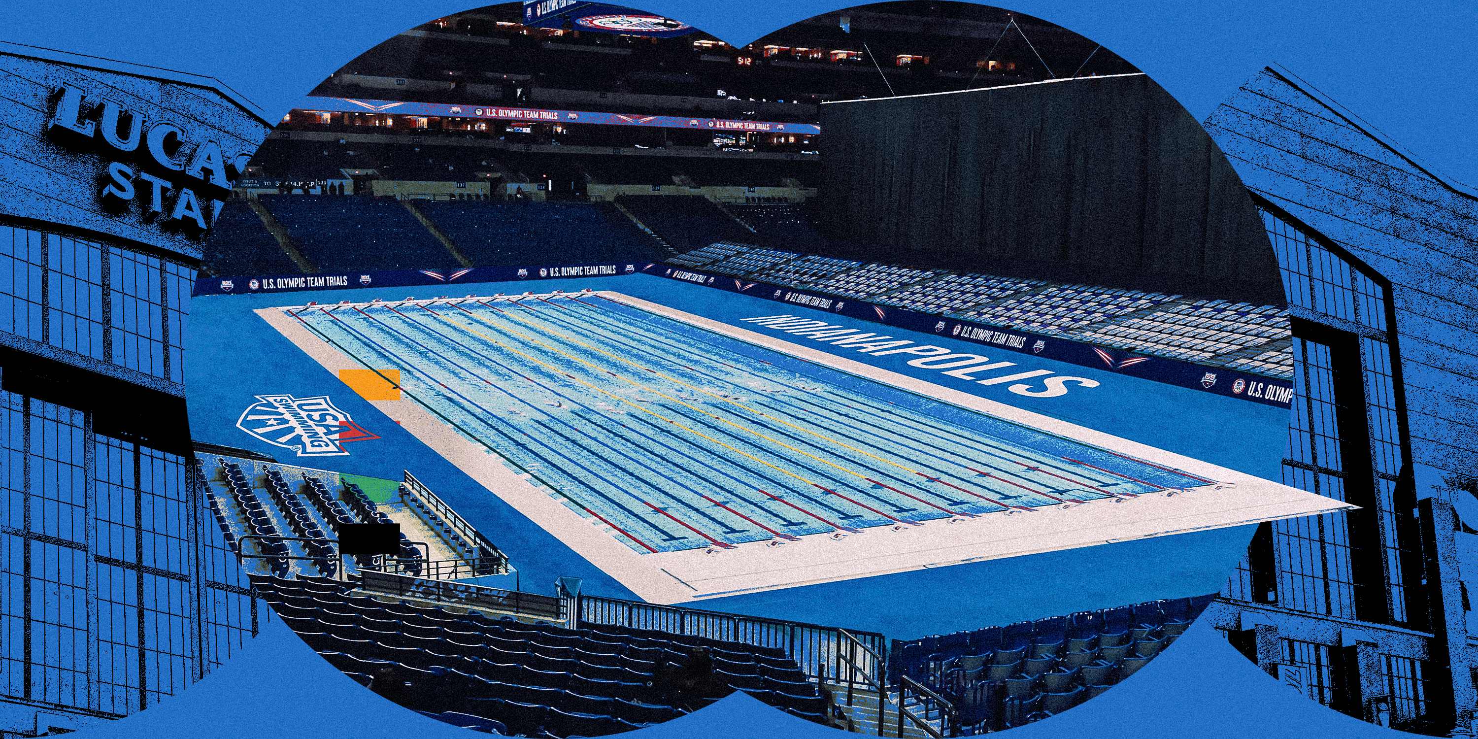 Featured image for Lucas Oil Stadium Transforms for 2024 Olympic Swim Trials