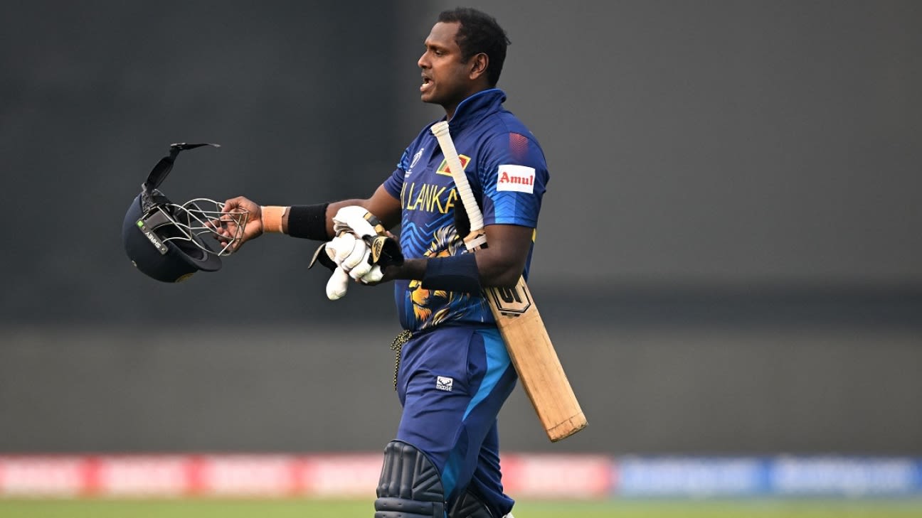 Angelo Mathews Makes History as First Player Timed Out in International Cricket