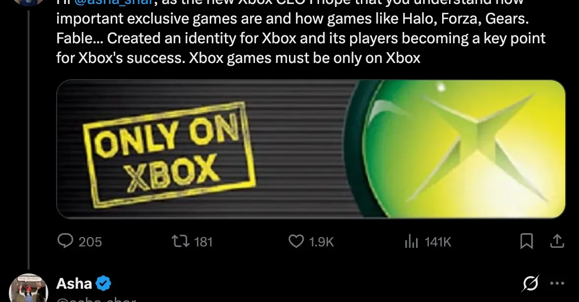 Xbox’s new chief signals listening to fan calls for more exclusives