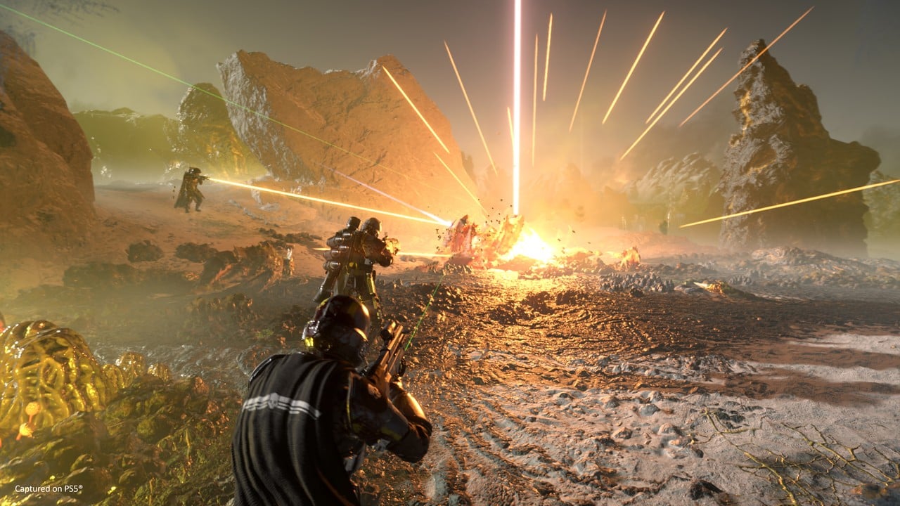 "Helldivers 2: Chaotic Co-Op Fun and Friendly Fire Frenzy"
