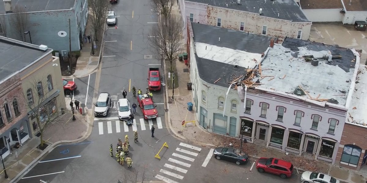Featured image for Dundee hit by tornado and strong winds causing damage.