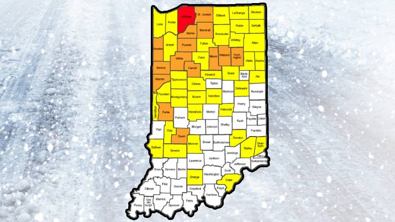 "Multiple Travel Advisories and Warnings Issued for Wintry Weather Across Counties"