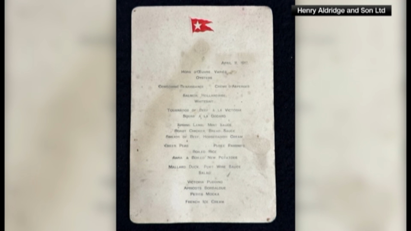 Featured image for "Titanic Dinner Menu Fetches Record-Breaking $100,000 at Auction"