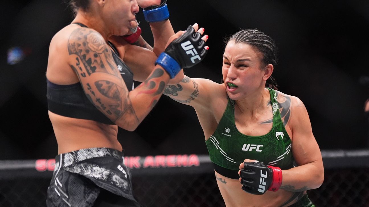 Featured image for "Raquel Pennington Claims Vacant Title and Calls Out Julianna Peña After UFC 297 Victory"
