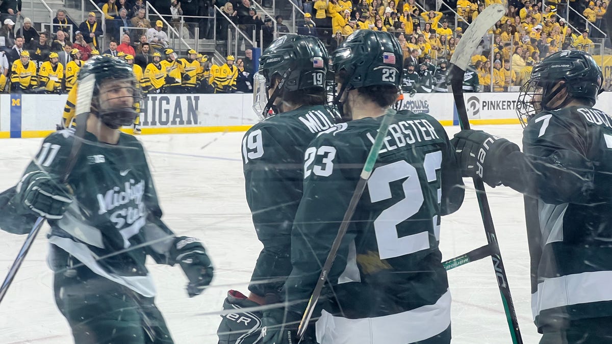 Featured image for "Michigan State Hockey's Remarkable Rally Secures Victory Over Michigan"