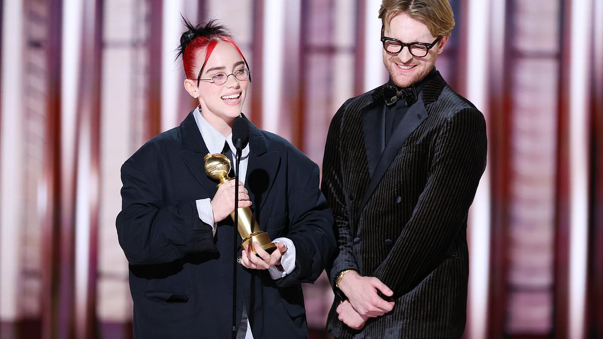 Featured image for Billie Eilish's Emotional Journey at the 2024 Golden Globes