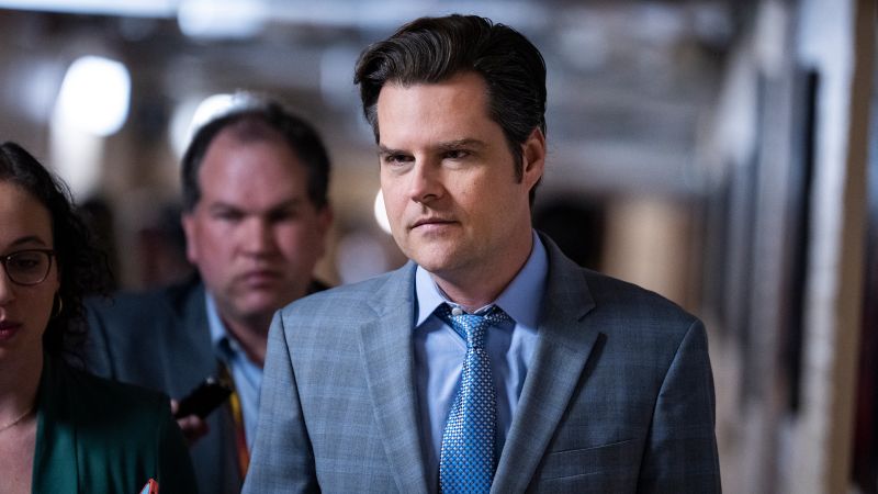Woman arrested for throwing drink at Rep. Matt Gaetz during wine festival.