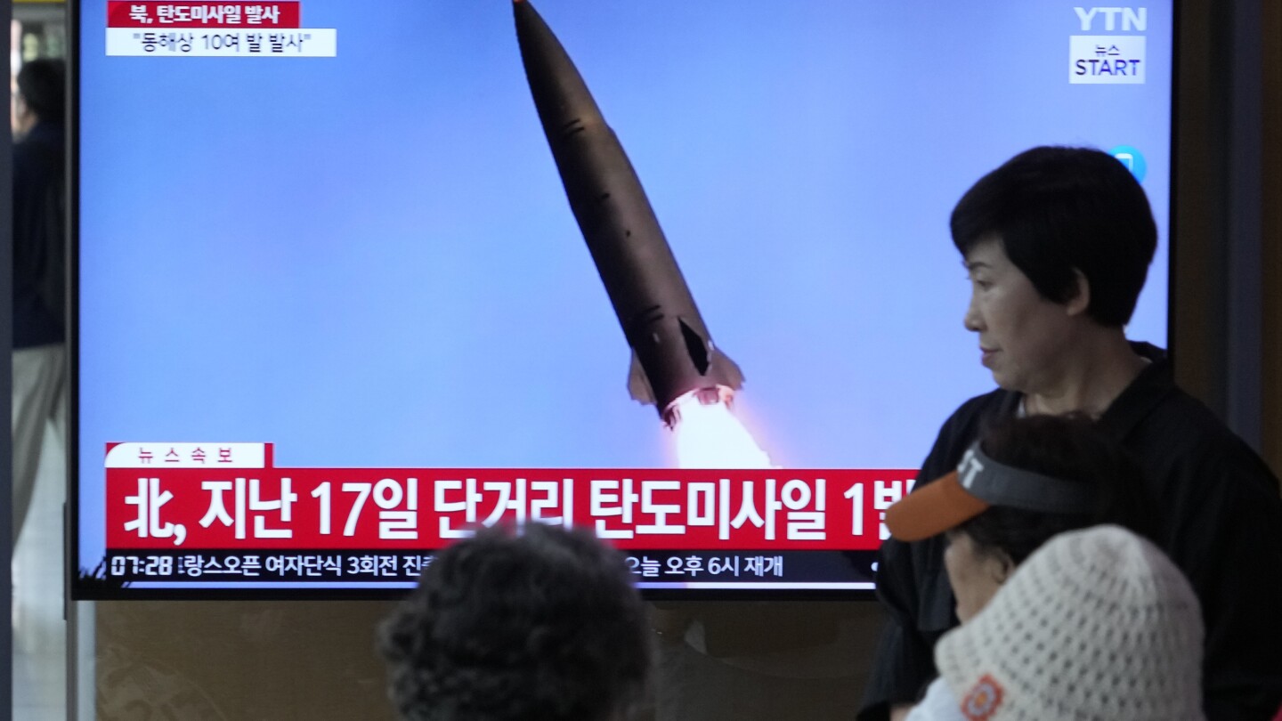 North Korea Launches Barrage of Missiles Toward Eastern Waters