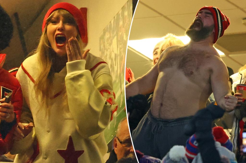"Taylor Swift Surprised by Jason Kelce's Touchdown Celebration at Chiefs vs. Bills Game"