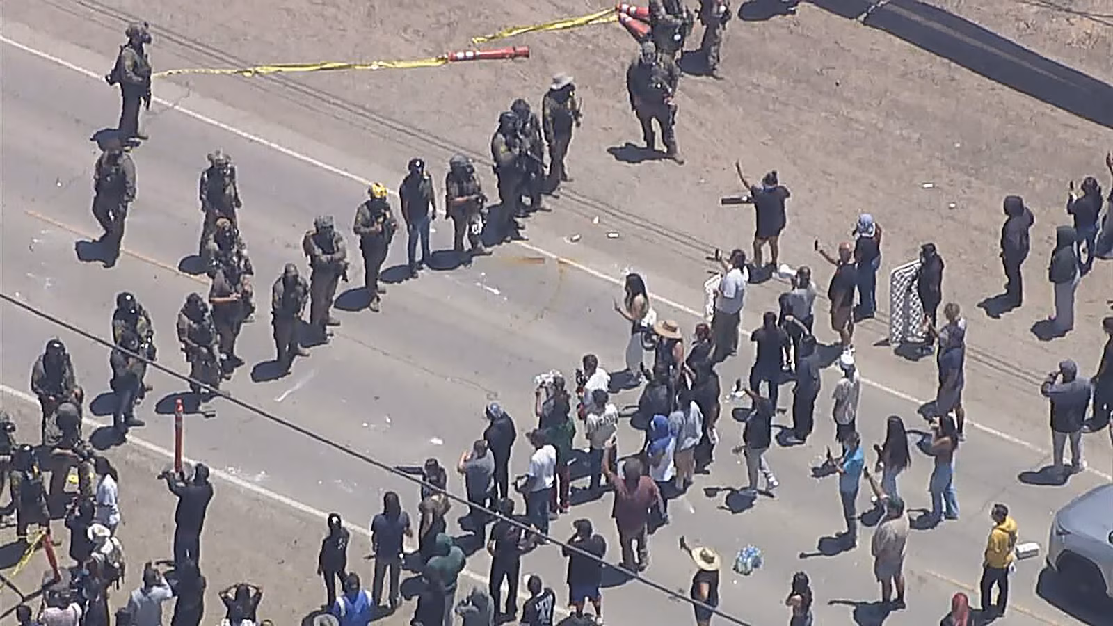 Federal Agents Clash with Protesters During Raids at California Farms