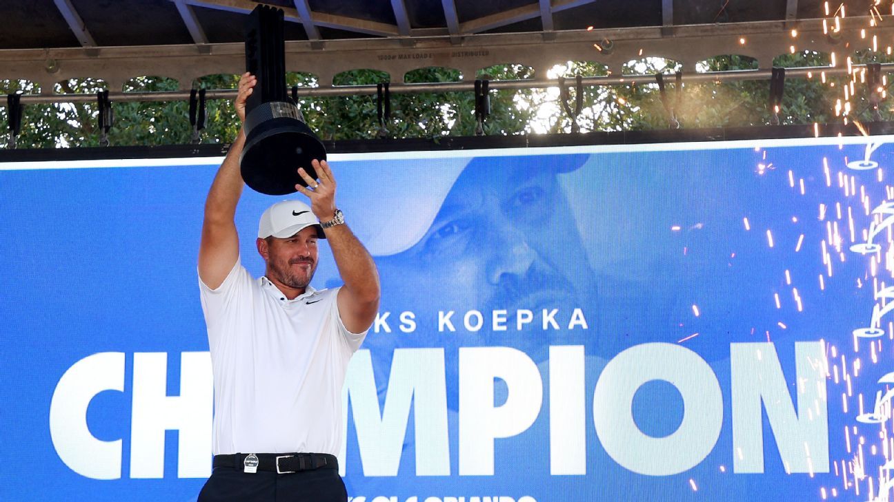 Featured image for Brooks Koepka dominates LIV Orlando ahead of Masters.