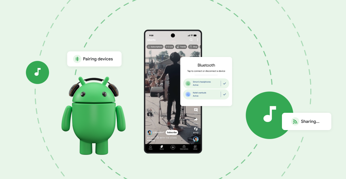 Featured image for Pixel Phones Enhance Audio Sharing with Auracast Support and Bluetooth Upgrades
