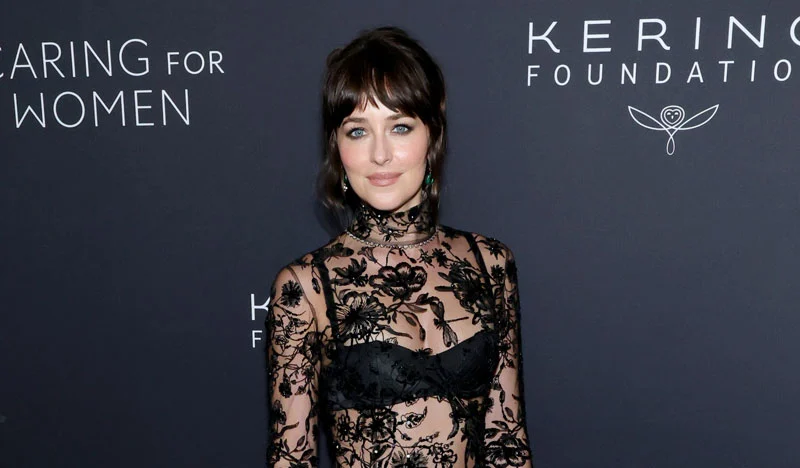 Featured image for Dakota Johnson Stuns in Sheer Dress at Kering Event During NYFW