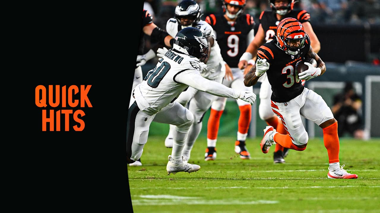 NFL Preseason Highlights: Bengals' Run Game Dominance and Eagles' Key Performances
