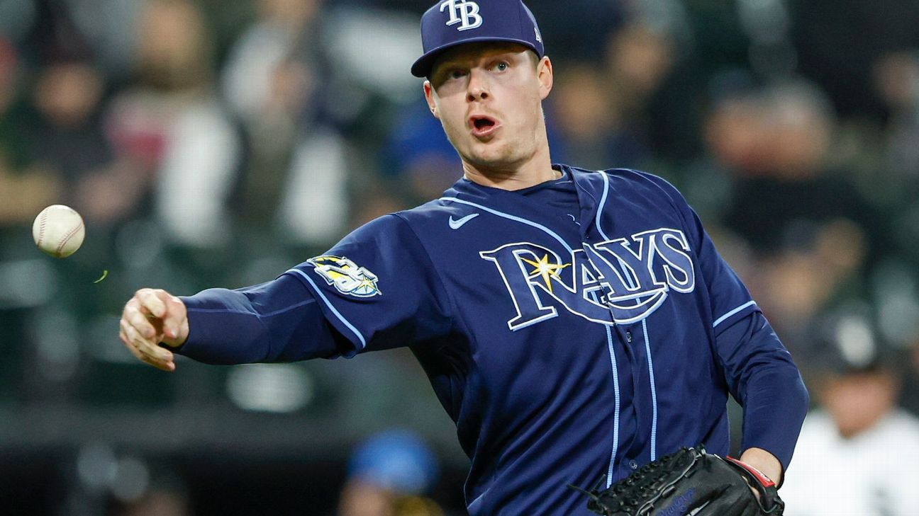 Featured image for Rays' closer Pete Fairbanks sidelined with hip injury.