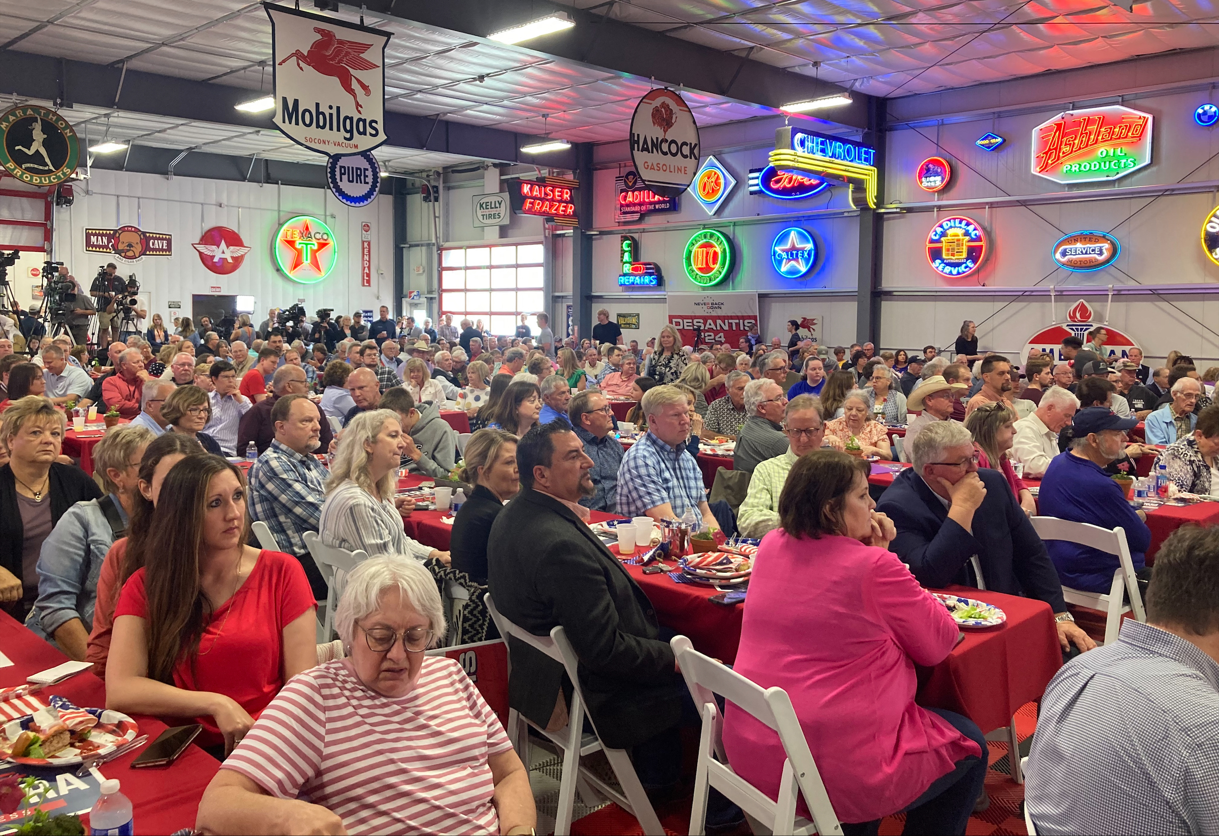 DeSantis' Twitter mishap doesn't sway Iowa voters as Pence and Trump visit.