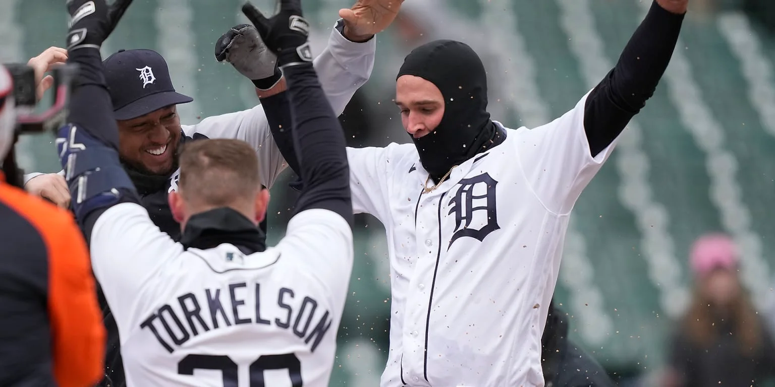 Tigers' Kerry Carpenter delivers third consecutive walk-off win.