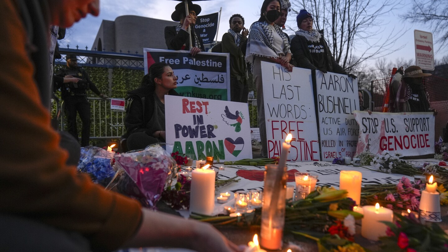 Featured image for "Tragic Self-Immolation: US Air Force Member Dies at Israeli Embassy Protest"