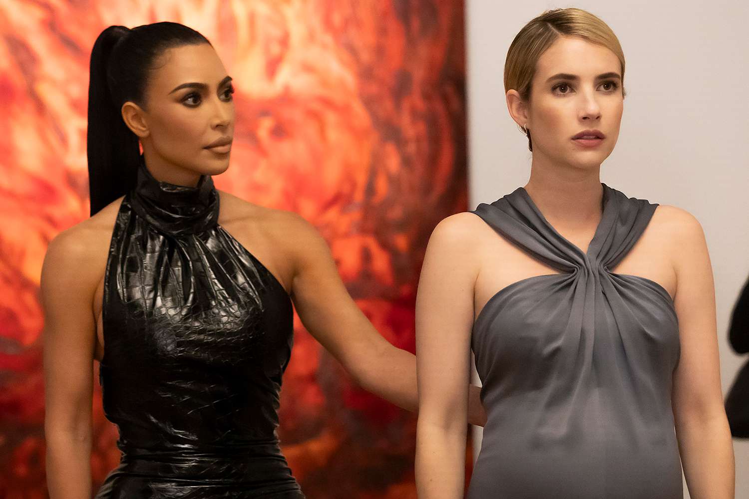 Featured image for "Kim Kardashian's AHS Photo Dump and Emma Roberts' Steamy Kiss: Inside the Dash Boutique Connection"