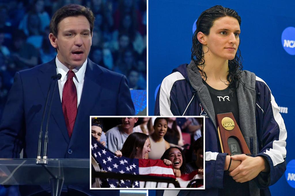 DeSantis Criticizes Transgender Swimmer and Courts Young Evangelicals at Liberty University