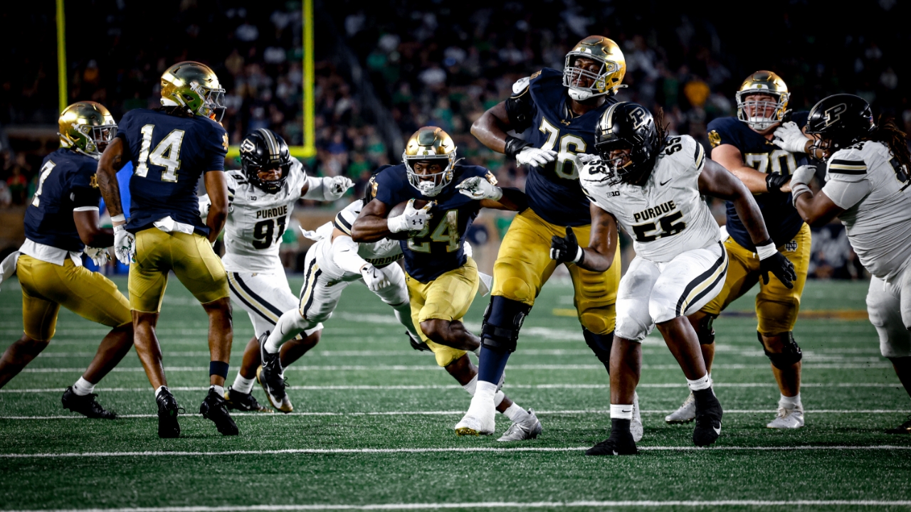 Featured image for Notre Dame Dominates Purdue 56-30 in Season Opener