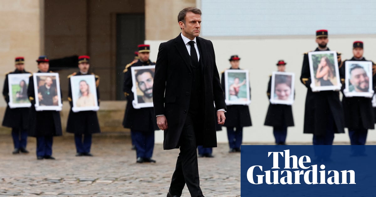 "Macron Condemns Hamas Attack as 'Biggest Antisemitic Massacre' in Memorial Tribute"