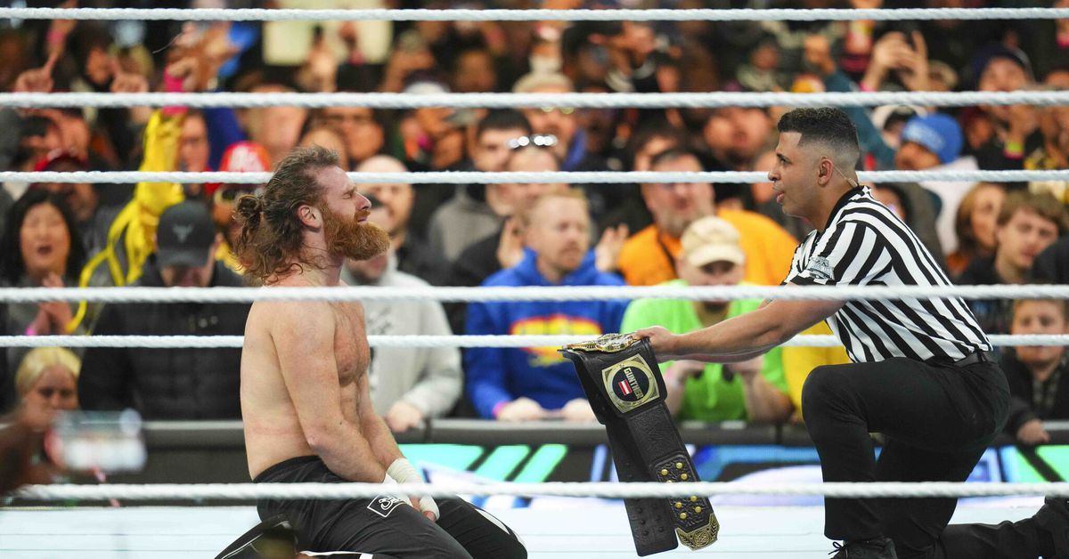 Featured image for "WrestleMania 40: Sami Zayn's Stunning Victory and What's Next for WWE"