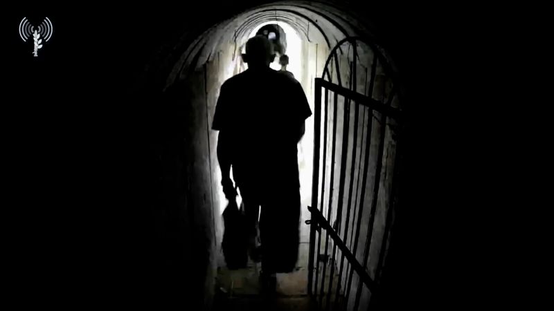 Featured image for "IDF Releases Video Allegedly Showing Hamas Leader Sinwar in Gaza Tunnel"