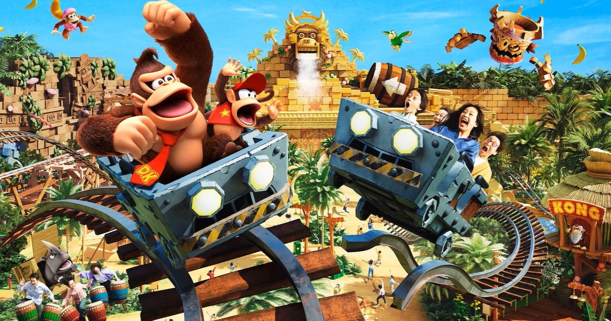 Featured image for "Spring 2024 Debut Set for Donkey Kong Expansion at Super Nintendo World"