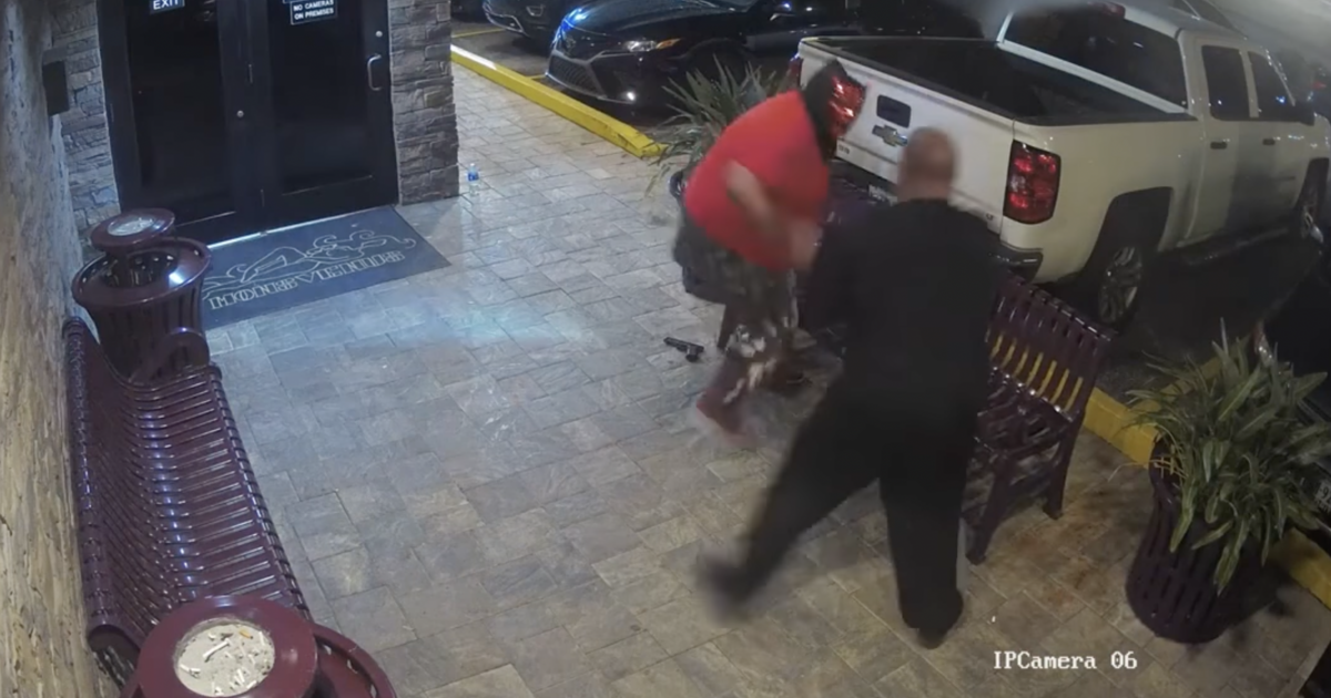 Featured image for "Strip Club Security Guards Stop Armed Man in Devil Mask"