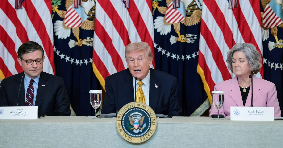 Trump touts Iran 'obliteration' and seeks help to reopen Hormuz as Kennedy Center renovation plan unfolds