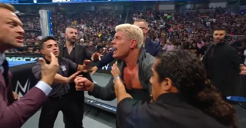 Featured image for Cody Rhodes Replaces Jacob Fatu in SmackDown Main Event Amidst Brawl and Injury Updates