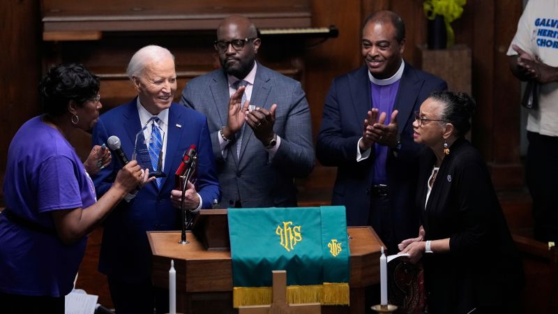 Featured image for Biden Emphasizes Unity and History at Juneteenth Celebration in Galveston