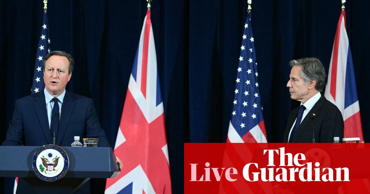 Featured image for "Ukraine Aid Urgency: Blinken, Cameron Push for US Approval in DC"