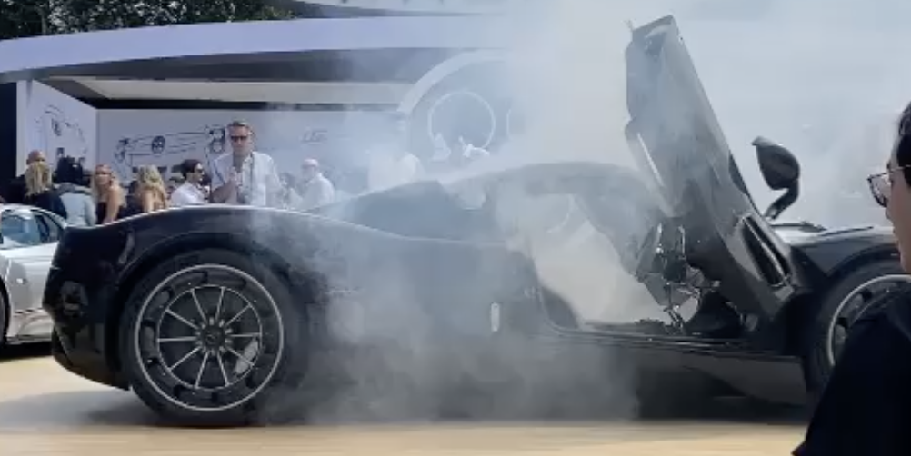 Featured image for "Car Show Chaos: Fire Extinguisher Mishap Damages $2.3 Million Pagani Utopia Supercar"