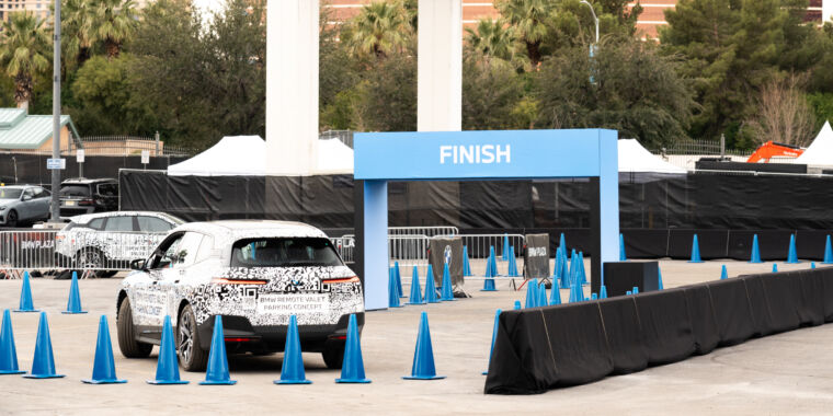 "Remote Valet: BMW's Teleoperated Parking Demo at CES 2024"