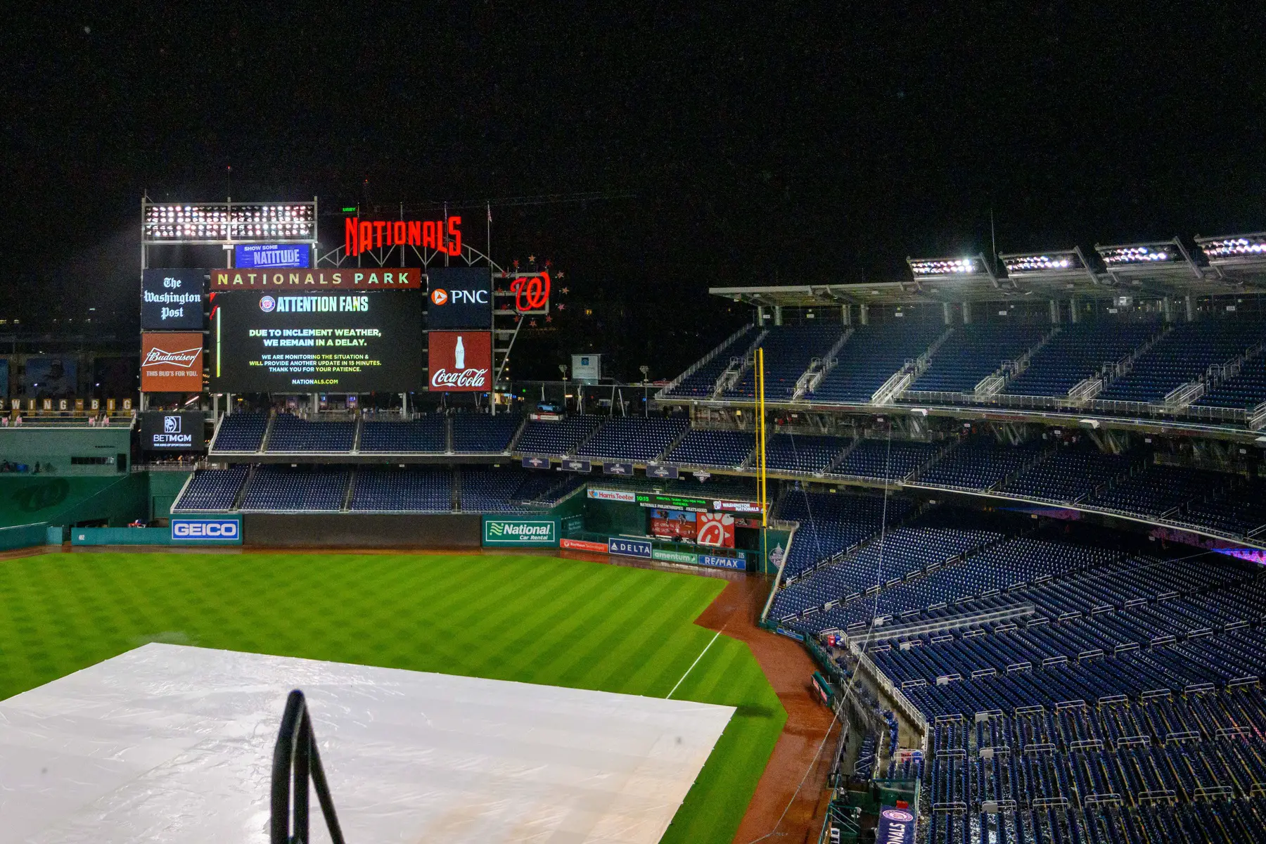 Dodgers vs Nationals Game Delayed Again Due to Rain