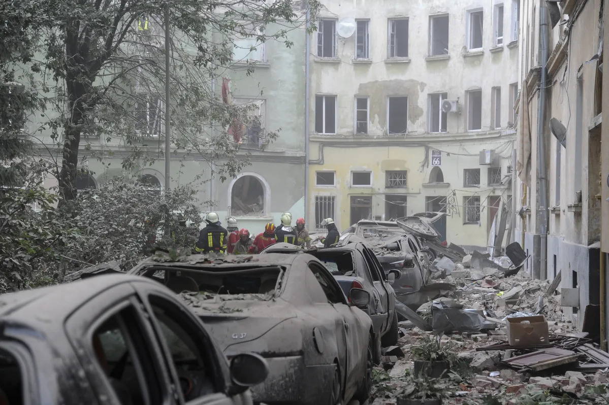 "Deadly Russian Missile Strike on Lviv, Ukraine Leaves Dozens Injured"