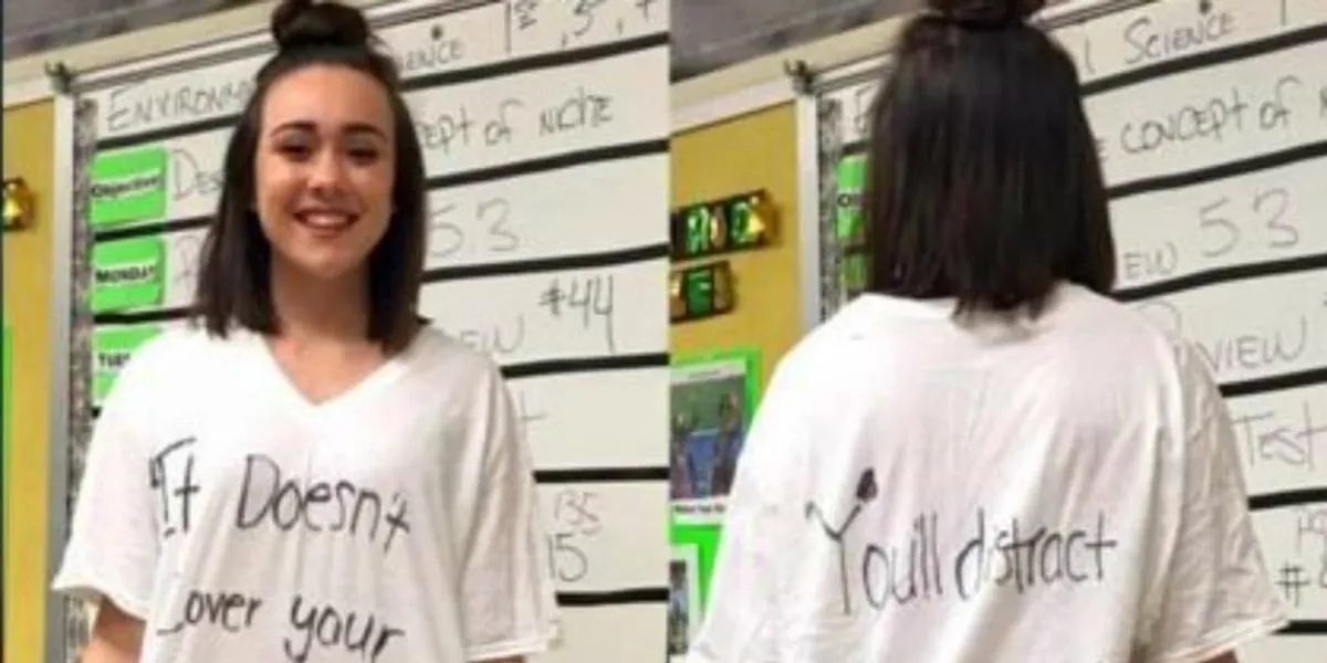 Featured image for Teen Fights Back Against Outfit Shaming with Humor