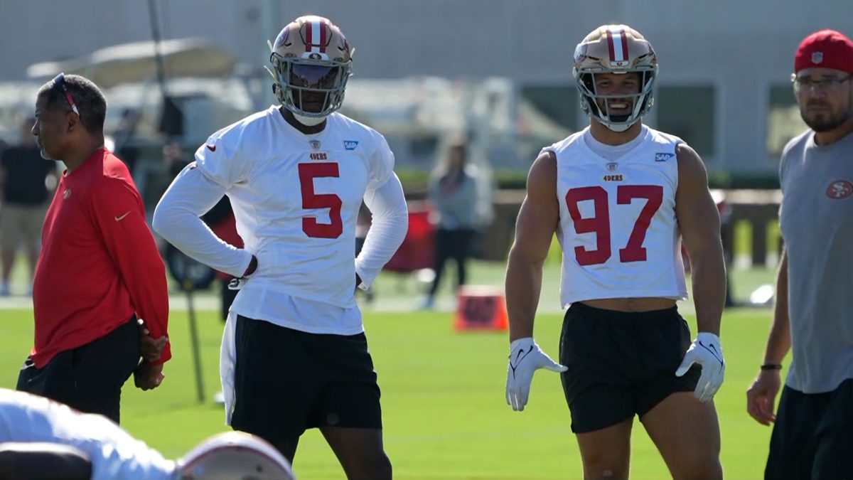 49ers' Motivation for Gregory Trade and Warner-Greenlaw Comparison; QB Purdy's Generosity and Injury Concerns; Browns' Preparation for 49ers' 'Eye Candy' Offense