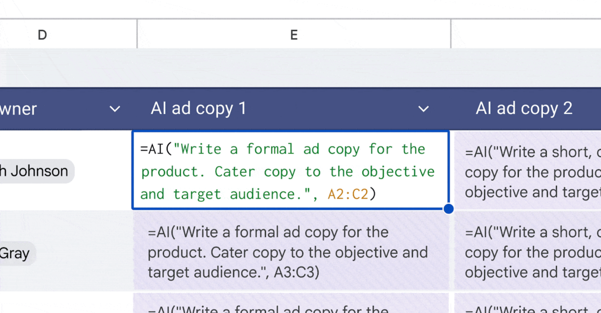 Featured image for Google's Gemini AI Launches to Automate Spreadsheet Cell Filling