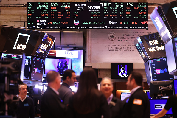"Dow Drops Amid Weak Auctions and Major Stock Losses"