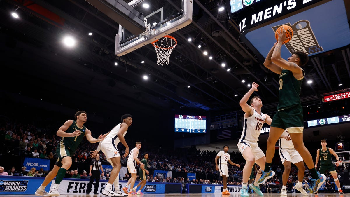 Featured image for "March Madness Upset: Colorado State Dominates Virginia, Puts Texas in Peril"