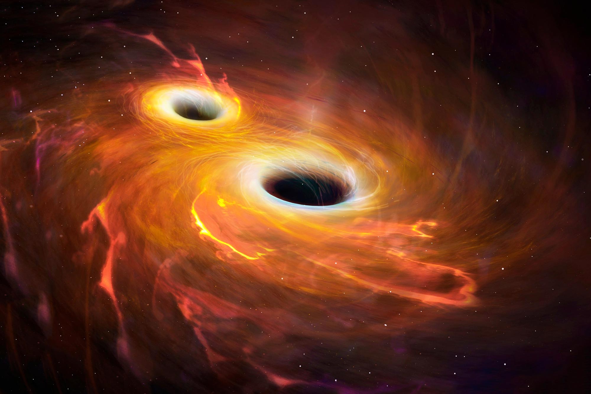 NASA Monitors Collision Course of Supermassive Black Holes.