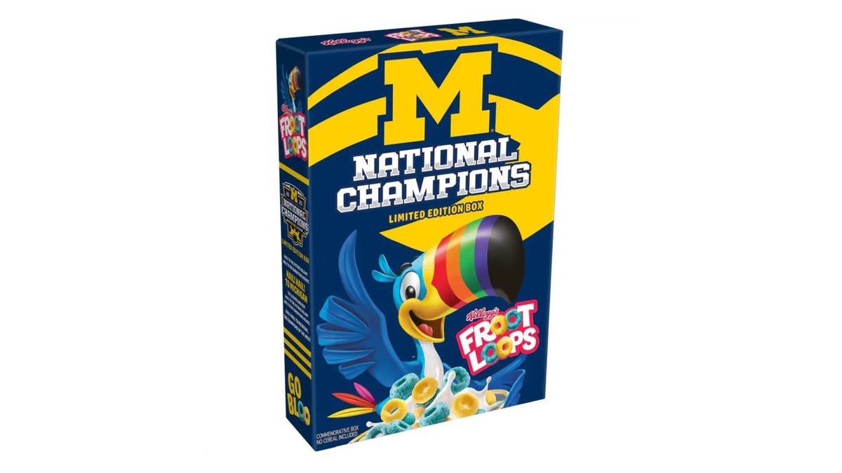 Featured image for "Michigan National Championship Sparks Limited-Edition Froot Loops Box and Exclusive Gear Craze"