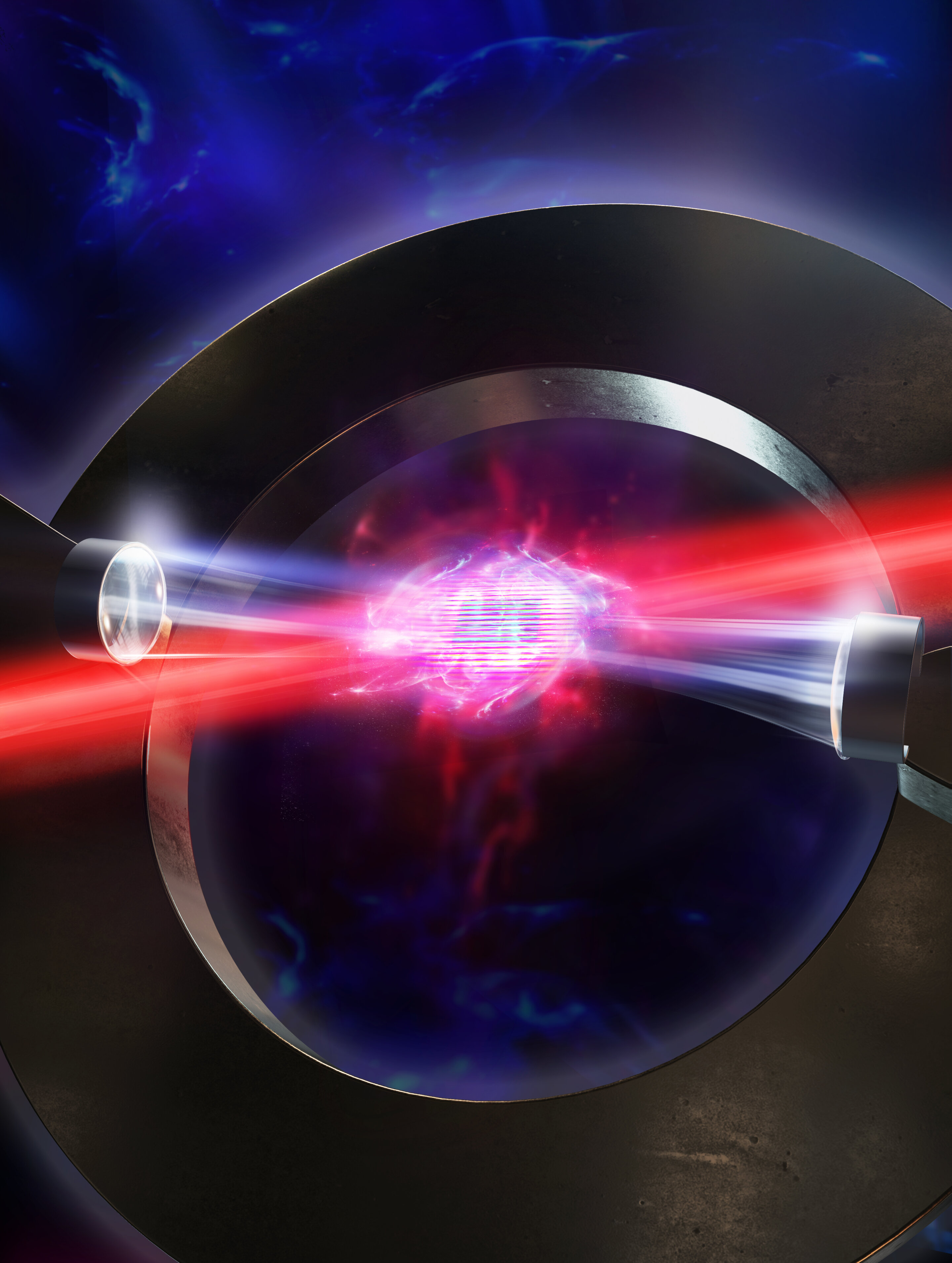 Featured image for "Photon-mediated interactions enable tuning of density waves in quantum matter"